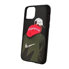 Чехол накладка для APPLE iPhone 11 Pro, силикон, рисунок Suprime.