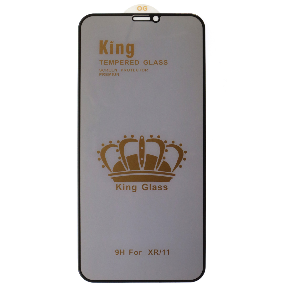 Защитное стекло Антишпион King Glass для APPLE iPhone XR, iPhone 11, цвет окантовки черный