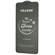 Защитное стекло VEASON Tempered Glass для SAMSUNG Galaxy S21 FE (SM-G990B), цвет окантовки черный