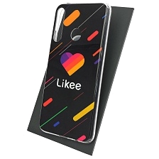 Чехол накладка Vinil для HUAWEI Honor 9C, Honor P40 Lite E, Y7P, силикон, рисунок Likee, цвет черный