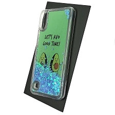 Чехол накладка TransFusion для SAMSUNG Galaxy A10 (SM-A105), M10 (SM-M105), силикон, переливашка, рисунок Авокадо Lets Avo Good Time