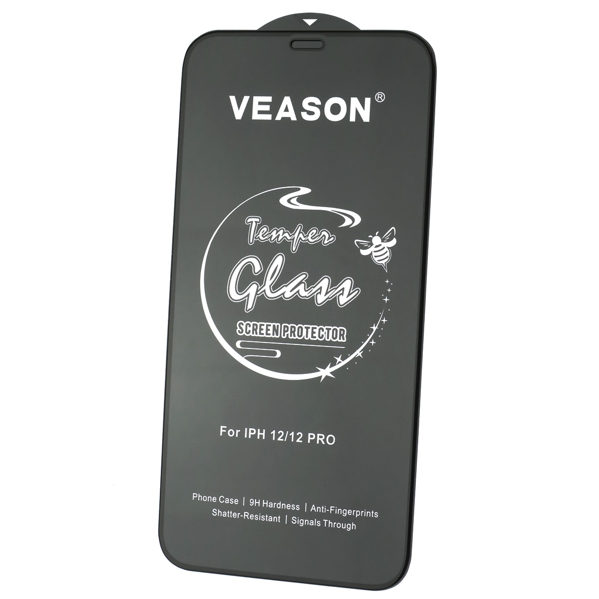 Защитное стекло VEASON для APPLE iPhone 12 (6.1"), iPhone 12 Pro (6.1"), цвет окантовки черный Защитное стекло VEASON для APPLE iPhone 12 (6.1"), iPhone 12 Pro (6.1"), цвет окантовки черный