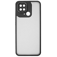 Чехол накладка KING для XIAOMI Redmi 10C, XIAOMI POCO C40, силикон, пластик, защита камеры, цвет окантовки черный