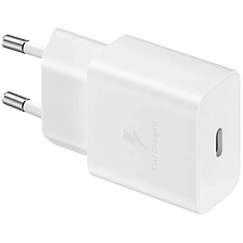 СЗУ (Сетевое зарядное устройство) SAMSUNG EP-T2510NWEGWW, 25W, 3A, 1 USB Type C, цвет белый