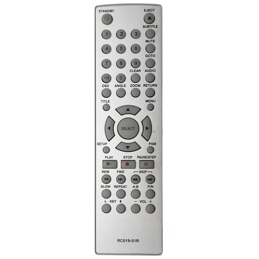 Пульт ДУ для BBK RC019-01R DVD подходит к следующим моделям: BBK-911S, BBK-918S, BBK-920, DV112S, DV113S, DV311S, DV313S, DV911SM, DV912S, DV913S.