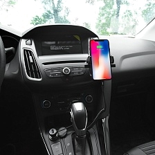 АЗУ (Автомобильное зарядное устройство) HOCO Z21A, 1 USB порт, встроенный кабель APPLE lightning 8 pin, 2.4A, цвет черный