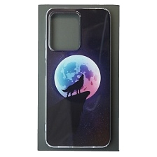 Чехол накладка для XIAOMI Redmi Note 12 4G, силикон, глянцевый, рисунок Волк воет на луну Чехол накладка для XIAOMI Redmi Note 12 4G, силикон, глянцевый, рисунок Волк воет на луну
