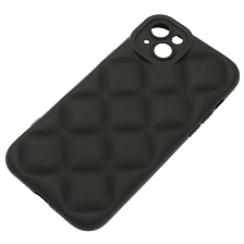 Чехол накладка для APPLE iPhone 14 Plus (6.7"), силикон, 3D ромб, цвет черный