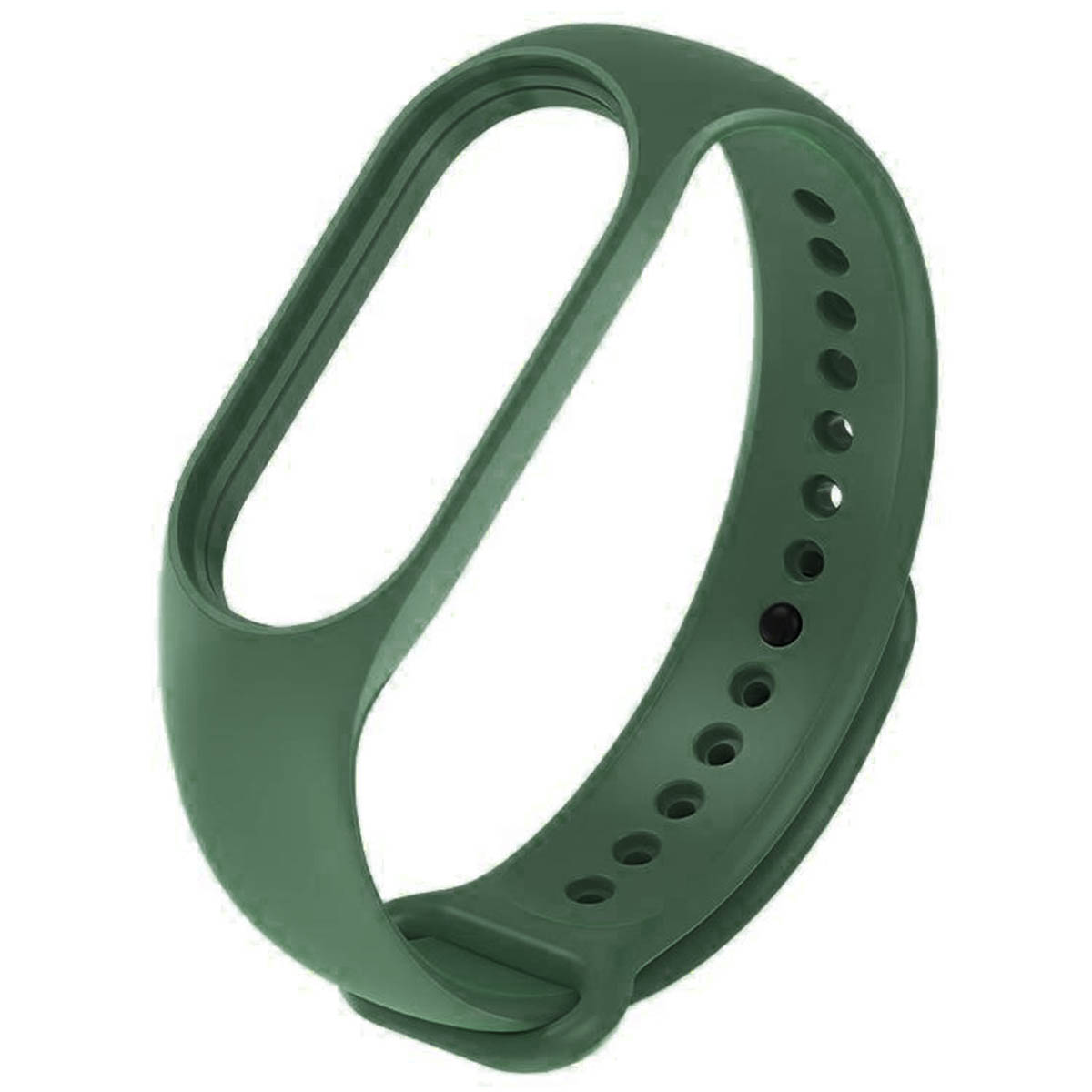 Ремешок на запястье, браслет для XIAOMI Mi Band 7, силикон, цвет темно зеленый