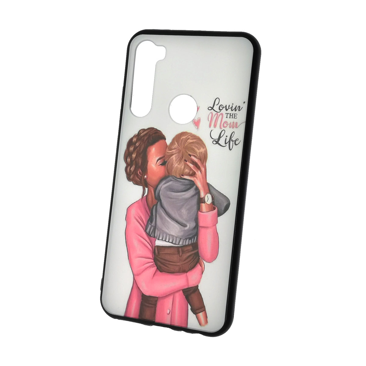 Чехол накладка для XIAOMI Redmi Note 8T, силикон, рисунок LOVIN THE MOM LOVE.
