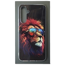 Чехол накладка для SAMSUNG Galaxy A54 5G, силикон, глянцевый, рисунок Лев в очках Чехол накладка для SAMSUNG Galaxy A54 5G, силикон, глянцевый, рисунок Лев в очках