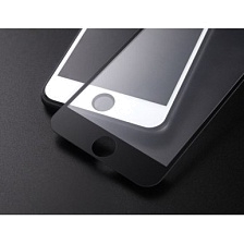 Защитное стекло MONARCH (PREMIUM) 3D МАТОВОЕ стекло для iPhone 7 Plus / 8 Plus (5.5") цвет чёрный.