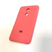 Чехол накладка для XIAOMI Redmi 5 Plus, силикон, цвет коралловый