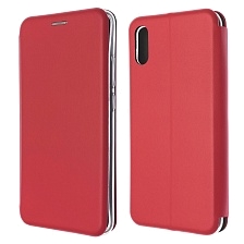 Чехол книжка STYLISH для XIAOMI Redmi 9A, экокожа, визитница, цвет красный
