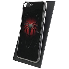 Чехол накладка для APPLE iPhone 7 Plus, iPhone 8 Plus, силикон, глянцевый, рисунок Черный паук