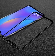 Стекло защитное "6D" FULL GLUE для Huawei Mate 20 в упаковке, цвет черный.
