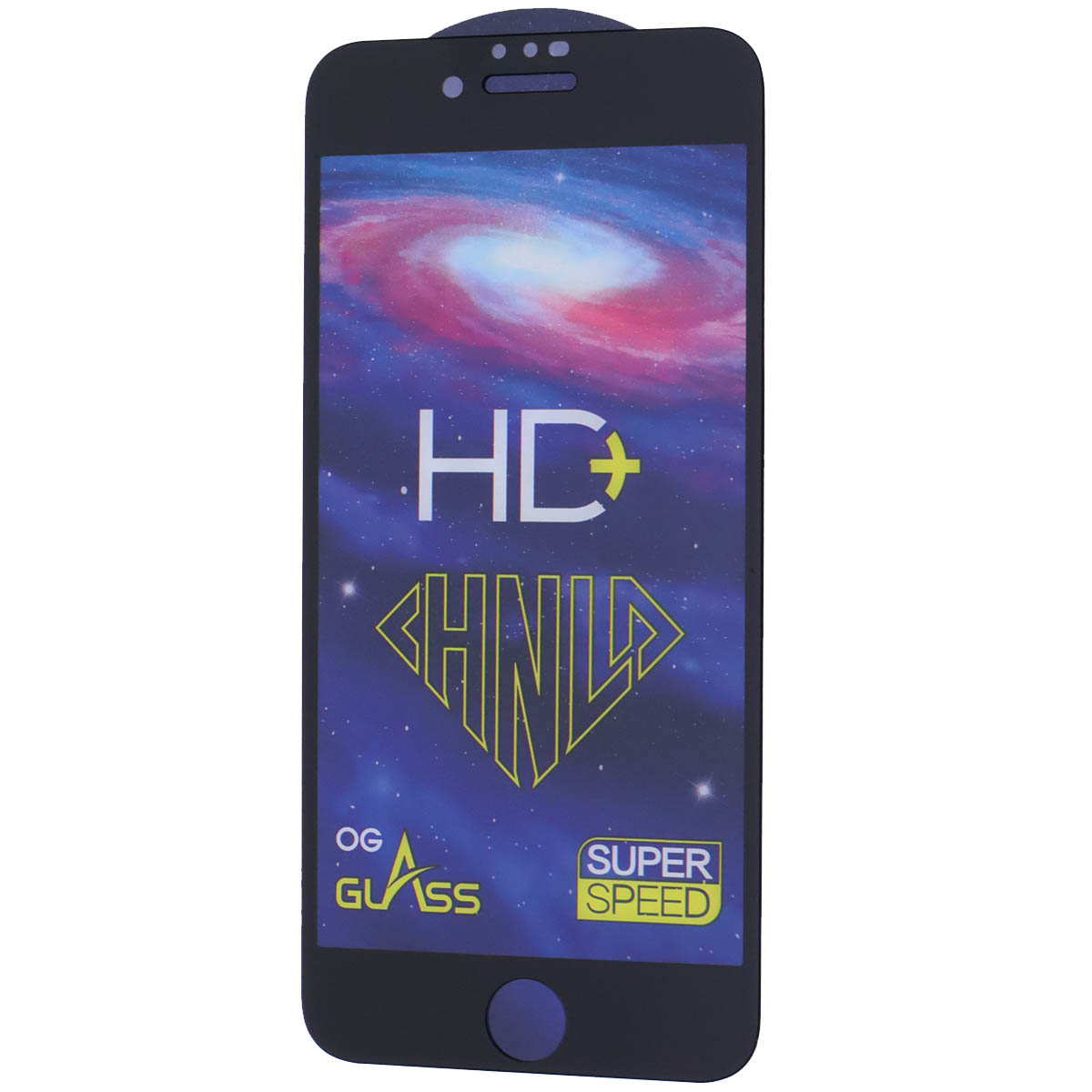 Защитное стекло HD+ SUPER SPEED для APPLE iPhone 7, iPhone 8, цвет окантовки черный