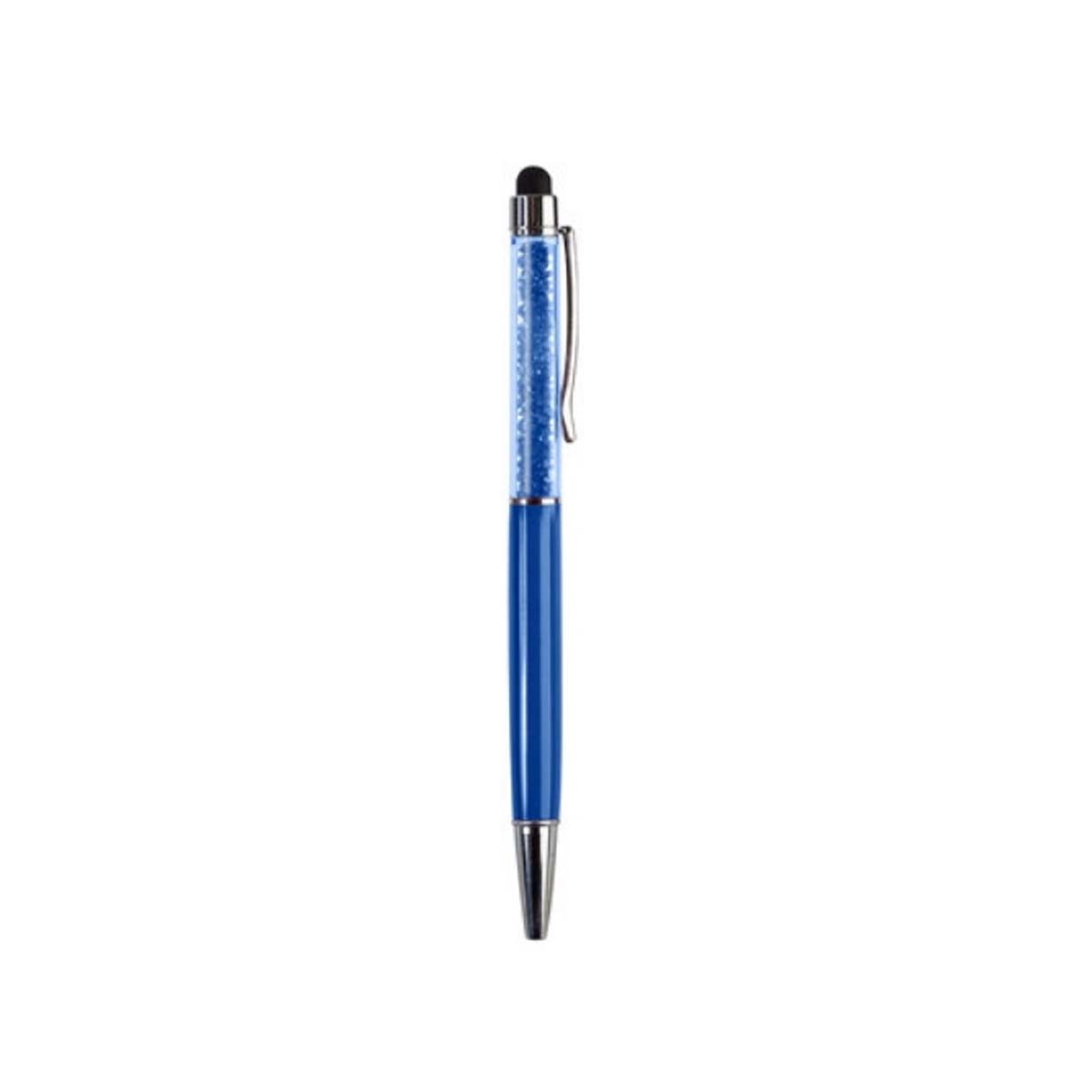 Ручка стилус для телефонов и планшетов, со стразами, цвет королевский синий