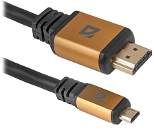 Цифровой кабель Defender HDMI08-04PRO HDMI-MicroHDMI M-M, ver1.4, 1м.