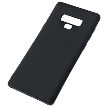 Чехол накладка для SAMSUNG Galaxy Note 9 (SM-N960), силикон, цвет черный