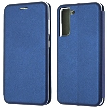 Чехол книжка STYLISH для SAMSUNG Galaxy S21 FE (SM-G990B), экокожа, визитница, цвет темно синий Чехол книжка STYLISH для SAMSUNG Galaxy S21 FE (SM-G990B), экокожа, визитница, цвет темно синий