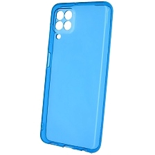 Чехол накладка Clear Case для SAMSUNG Galaxy A22 4G (SM-A225F), M22 (SM-M225F), M32 (SM-M325F), силикон 1.5 мм, защита камеры, цвет прозрачно синий