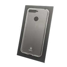Чехол накладка BASEUS для HUAWEI Honor 7A Pro, 7C, Y6 2018, Y6 Prime, силикон, цвет прозрачный.