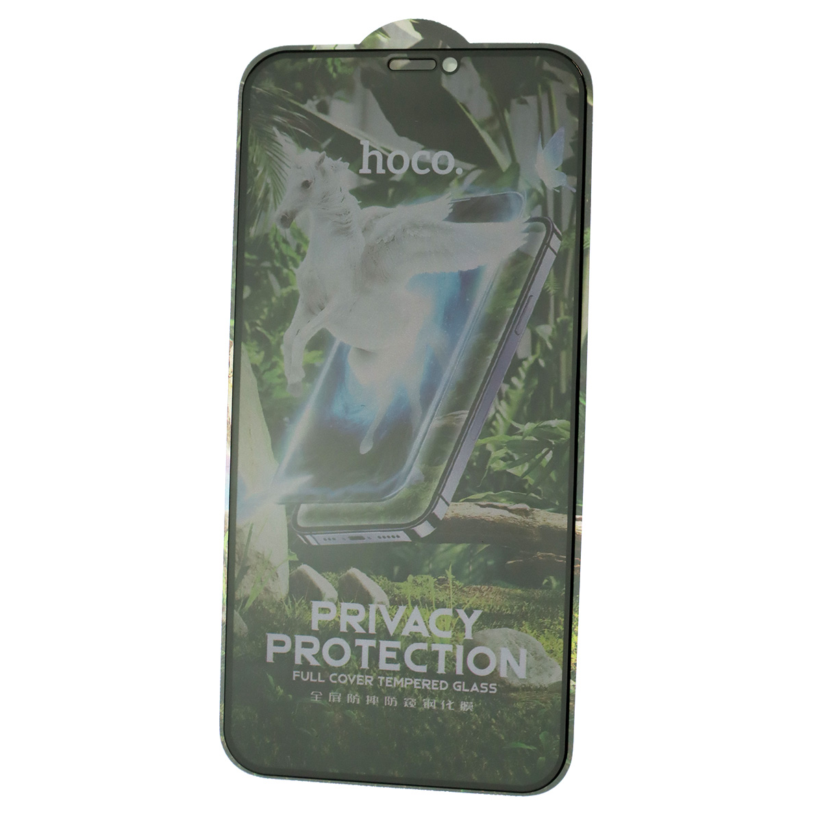 Защитное стекло Антишпион HOCO G11 для APPLE iPhone XR, iPhone 11, цвет окантовки черный