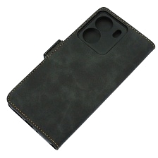 Чехол книжка NICE для XIAOMI Redmi 13C, XIAOMI POCO C65, защита камеры, экокожа, визитница, цвет черный