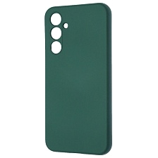 Чехол накладка NANO для SAMSUNG Galaxy A54 5G, силикон, бархат, цвет темно зеленый