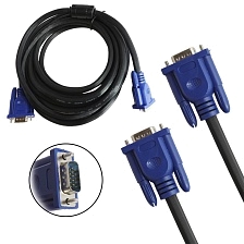 Кабель MRM V57 VGA-VGA (SVGA-SVGA) компьютер-монитор, длина 5 метров, цвет черный Кабель MRM V57 VGA-VGA (SVGA-SVGA) компьютер-монитор, длина 5 метров, цвет черный