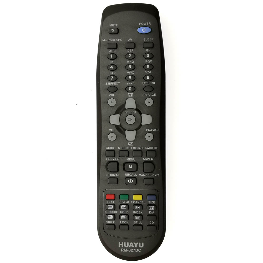 Пульт ДУ для DAEWOO TV RM-827DC подходит к телевизорам: R-46C16, R-46C19, R-47B04, R-49A01, R-49C05, R-49C07, R-49C10, R-52M17, R-52N23, R-53, R-54D06, R-55G10, R-55G11, R-55H11, R-59B01, R-59C01, R-60B01, R-10A40, R-11A01, R-11A07, R-11A24,  R-11AB13,.
