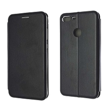 Чехол книжка STYLISH для HUAWEI Honor 9 Lite, Honor 9 Lite Premium, экокожа, визитница, цвет черный