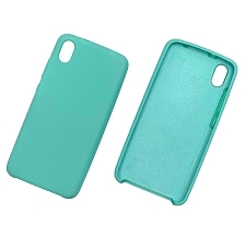 Чехол накладка для XIAOMI REDMI 7A, силикон, бархат, цвет бирюзовый | РЕТРО 2