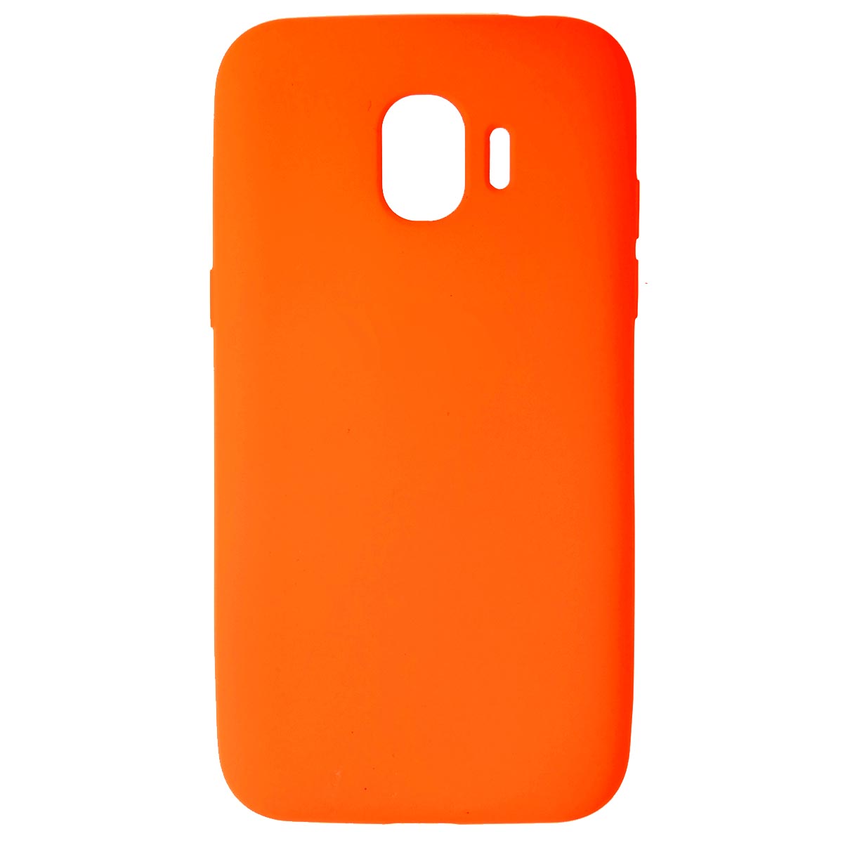 Чехол накладка Fashion для SAMSUNG Galaxy J2 Pro (SM-J250), силикон, цвет ярко оранжевый