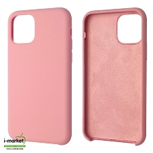 Чехол накладка Silicon Case для APPLE iPhone 11 Pro 2019, силикон, бархат, цвет розовый