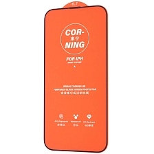 Защитное стекло REMAX CORNING GL-83 для APPLE iPhone 13 Pro Max (6.7), iPhone 14 Plus (6.7"), суперпрочное, цвет окантовки черный