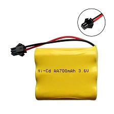 АКБ (Аккумулятор) AA 700mAh, 3.6V, FLATPACK разъем SM