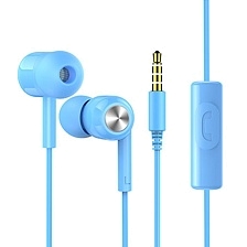 Гарнитура (наушники с микрофоном) проводная, JOYROOM JR-E102S, цвет синий