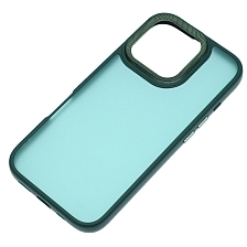 Чехол накладка для APPLE iPhone 16 Pro (6.3"), силикон, пластик, цвет темно зеленый Чехол накладка для APPLE iPhone 16 Pro (6.3"), силикон, пластик, цвет темно зеленый