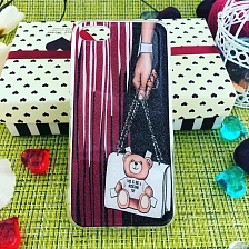 Чехол накладка для APPLE iPhone 7, 8, силикон, рисунок Сумочка THIS IS NOT A MOSCHINO TOY.