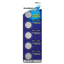 Батарейка PLEOMAX CR2032 BL5 Lithium 3V