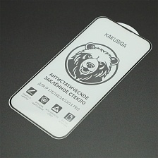 Защитное антистатическое закаленное стекло KAKUSIGA GH-23 0.33 мм, для APPLE iPhone 13, iPhone 13 Pro, iPhone 14, iPhone 16e, iPhone 17e, цвет окантовки черный