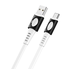 Кабель BOROFONE BX35 Carib USB Type C, 3A, длина 1 метр, цвет белый