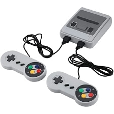 Игровая приставка CLASSIC MINI TV GAME SUPER MINI SFC, 620 игр, 2 джойстика, цвет серый Игровая приставка CLASSIC MINI TV GAME SUPER MINI SFC, 620 игр, 2 джойстика, цвет серый