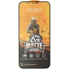 Защитное стекло AG MATTE Glass для APPLE iPhone 12 Pro Max (6.7"), с бортиком, матовое, цвет окантовки черный Защитное стекло AG MATTE Glass для APPLE iPhone 12 Pro Max (6.7"), с бортиком, матовое, цвет окантовки черный