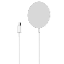 Беспроводное зарядное устройство HOCO CW29 Magnetic, 15W, цвет белый Беспроводное зарядное устройство HOCO CW29 Magnetic, 15W, цвет белый
