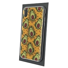 Чехол накладка для APPLE iPhone XR, силикон, рисунок AvocaDog