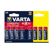 Батарейка VARTA LONGLIFE MAX POWER (MAX TECH) LR6 AA BL8 Alkaline 1.5V