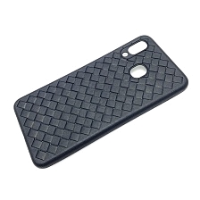 Чехол накладка для SAMSUNG Galaxy A20 (SM-A205), A30 (SM-A305), силикон, плетенный, цвет черный. Чехол накладка для SAMSUNG Galaxy A20 (SM-A205), A30 (SM-A305), силикон, плетенный, цвет черный.